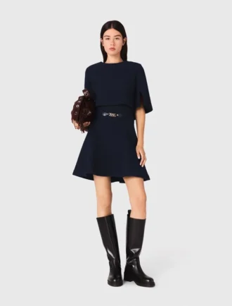 Abito 2 in 1 effetto tweed
