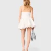 Abito bustier corto ricamato Abito bustier corto ricamato