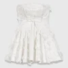 Abito bustier corto ricamato Abito bustier corto ricamato