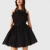 Abito bustier in tulle e organza Abito bustier in tulle e organza