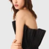 Abito bustier in tulle e organza Abito bustier in tulle e organza