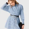 Abito camicia con strass Abito camicia con strass