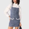 Abito corto in tweed