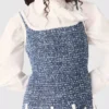 Abito corto in tweed