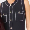 Abito dritto in maglia cucita
