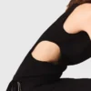 Abito lungo con collo gioiello