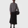 Abito lungo in doppio materiale Abito lungo in doppio materiale