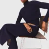 Abito lungo in maglia con maglione rimovibile