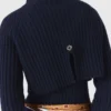 Abito lungo in maglia con maglione rimovibile