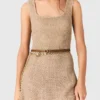 Abito lungo in maglia con strass Abito lungo in maglia con strass