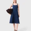 Abito midi in denim Abito midi in denim