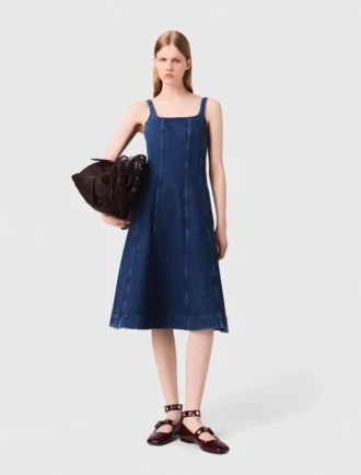 Abito midi in denim
