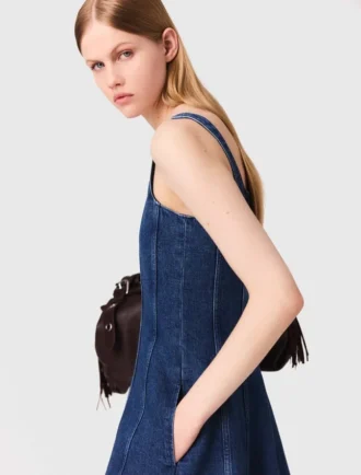 Abito midi in denim