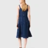 Abito midi in denim Abito midi in denim