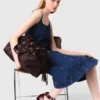 Abito midi in denim Abito midi in denim