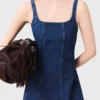 Abito midi in denim Abito midi in denim