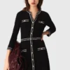 Abito midi in maglia