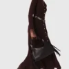Abito midi in maglia con bottoni