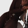 Abito midi in maglia con bottoni