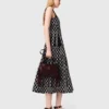 Abito midi in maglia jacquard