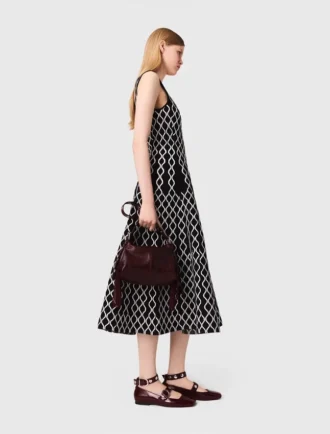 Abito midi in maglia jacquard Abito midi in maglia jacquard