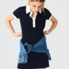 Abito polo con bordi a contrasto