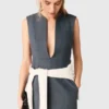 Abito sartoriale con effetto a strati