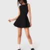 Abito skater con fiocchi gioiello