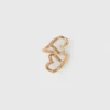 Anello a forma di cuore con doppia placcatura in oro Anello a forma di cuore con doppia placcatura in oro