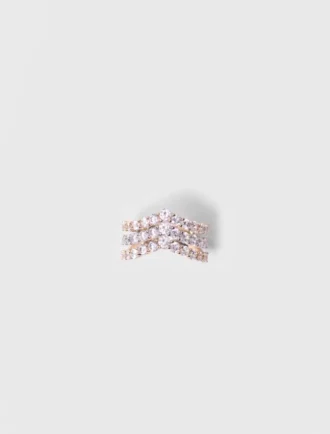 Anello con strass bicolore Anello con strass bicolore