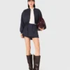 Bomber in misto lana con zip Bomber in misto lana con zip
