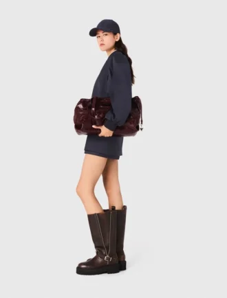 Bomber in misto lana con zip