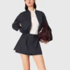 Bomber in misto lana con zip Bomber in misto lana con zip