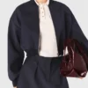 Bomber in misto lana con zip Bomber in misto lana con zip
