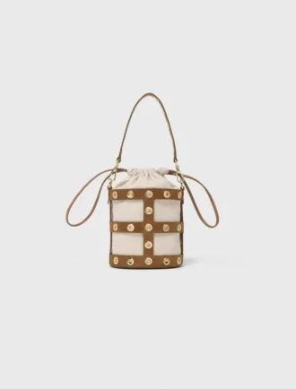 Borsa a secchiello Miss M in pelle scamosciata