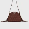 Borsa mini in pelle con borchie Miss M