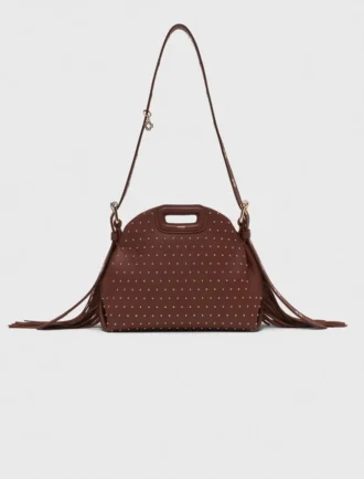 Borsa mini in pelle con borchie Miss M