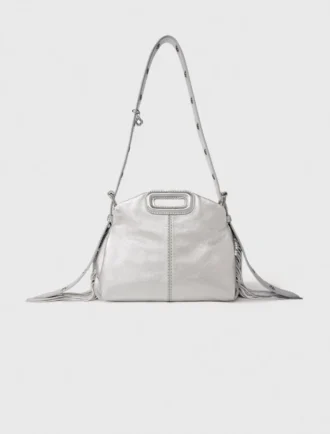 Borsa Miss M Mini in pelle metallizzata
