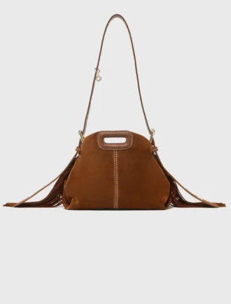 Borsa Miss M Mini in pelle scamosciata con impunture Borsa Miss M Mini in pelle scamosciata con impunture