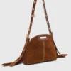 Borsa Miss M Mini in pelle scamosciata con impunture Borsa Miss M Mini in pelle scamosciata con impunture
