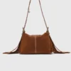 Borsa Miss M Mini in pelle scamosciata con impunture Borsa Miss M Mini in pelle scamosciata con impunture
