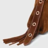 Borsa Miss M Mini in pelle scamosciata con impunture Borsa Miss M Mini in pelle scamosciata con impunture