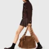 Borsa Miss M XL in pelle scamosciata Borsa Miss M XL in pelle scamosciata