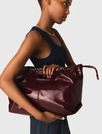 Borsa tote M in pelle craquelé Borsa tote M in pelle craquelé