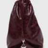 Borsa tote M in pelle craquelé