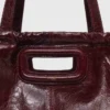 Borsa tote M in pelle craquelé