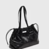 Borsa tote M in pelle craquelé