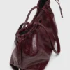 Borsa tote M in pelle craquelé