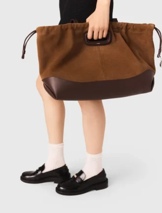Borsa tote Milpli in pelle e pelle scamosciata Borsa tote Milpli in pelle e pelle scamosciata