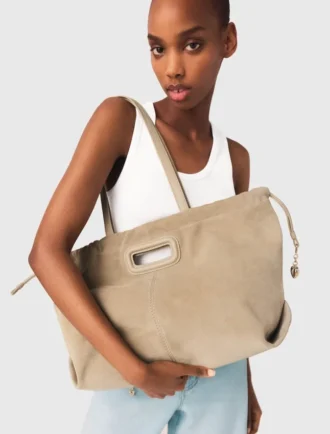 Borsa tote Milpli in pelle scamosciata Borsa tote Milpli in pelle scamosciata